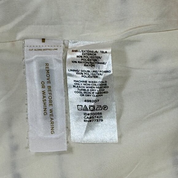 Ann Taylor White and Black Button-Accent Skirt - Picture 5 of 5